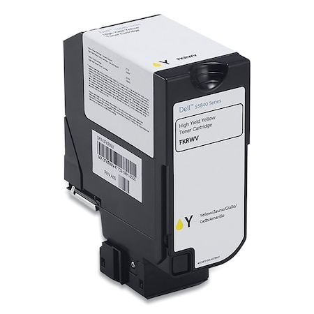 Dell H6VRY High-Yield Toner, 12,000 Page-Yield, Yellow H6VRY